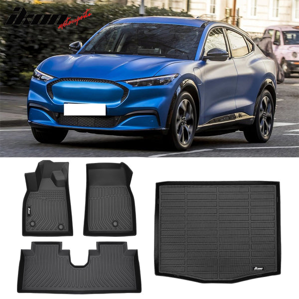 2021-2024 Ford Mustang Mach-E 3D All Weather Floor Mats Trunk Mat TPE