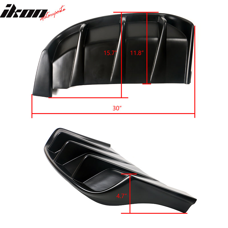 2021-2024 Ford Mustang Mach-E GT Matte Black Rear Bumper Lip Diffuser