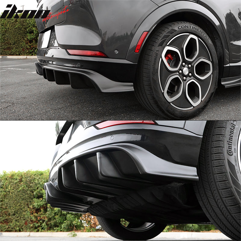 2021-2024 Ford Mustang Mach-E GT Matte Black Rear Bumper Lip Diffuser
