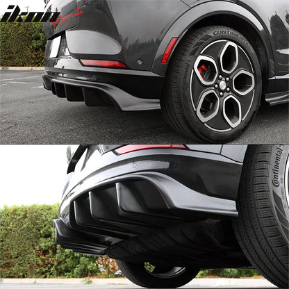 2021-2024 Ford Mustang Mach-E GT Matte Black Rear Bumper Lip Diffuser