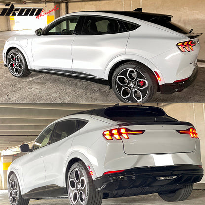 2021-2025 Ford Mustang Mach-E IK1 Style Unpainted Trunk Spoiler ABS