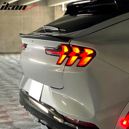 2021-2025 Ford Mustang Mach-E IK1 Style Unpainted Trunk Spoiler ABS