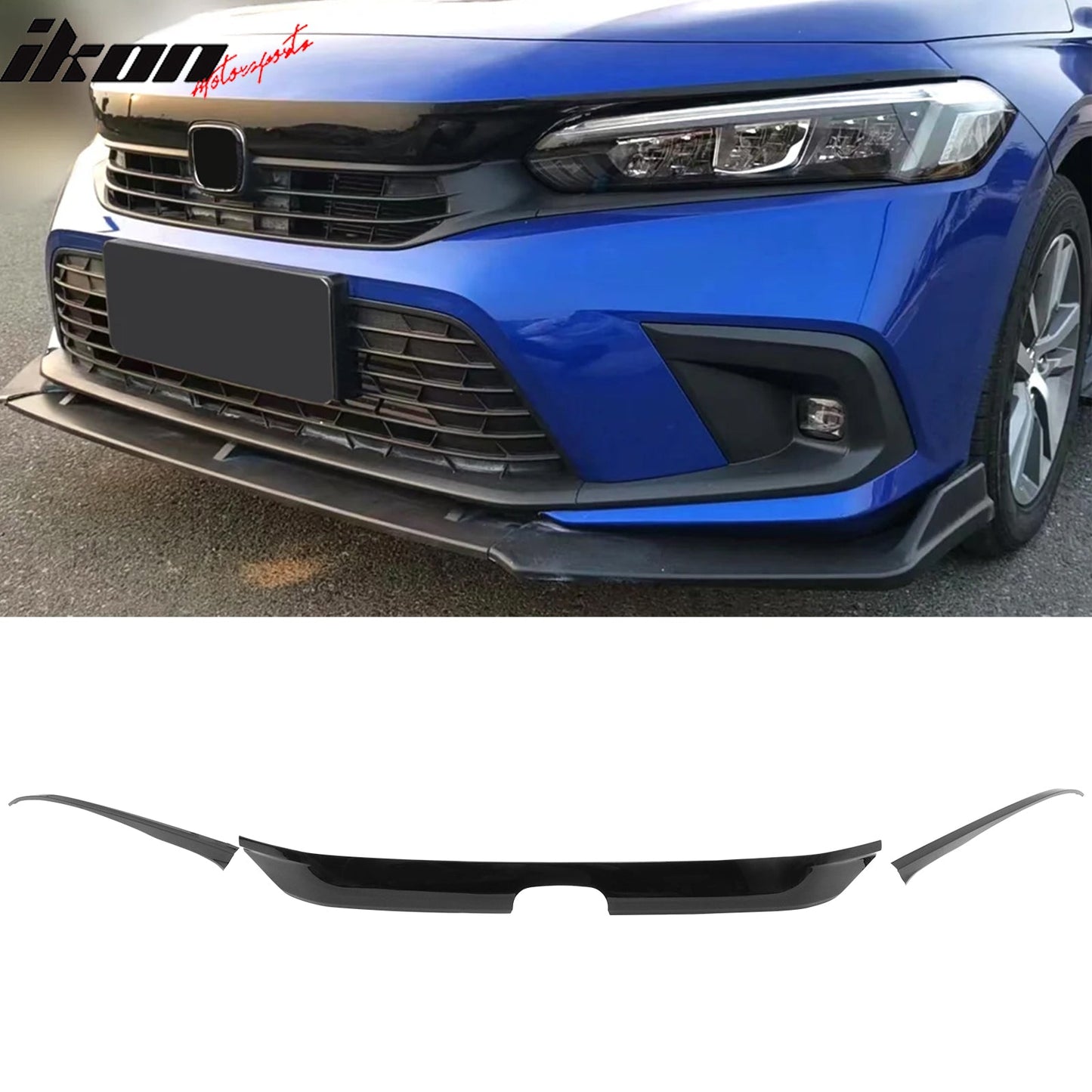 2022-2024 Honda Civic Sedan Type R Gloss Black Front Bumper Grille ABS