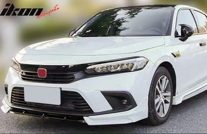 2022-2024 Honda Civic Sedan Type R Gloss Black Front Bumper Grille ABS