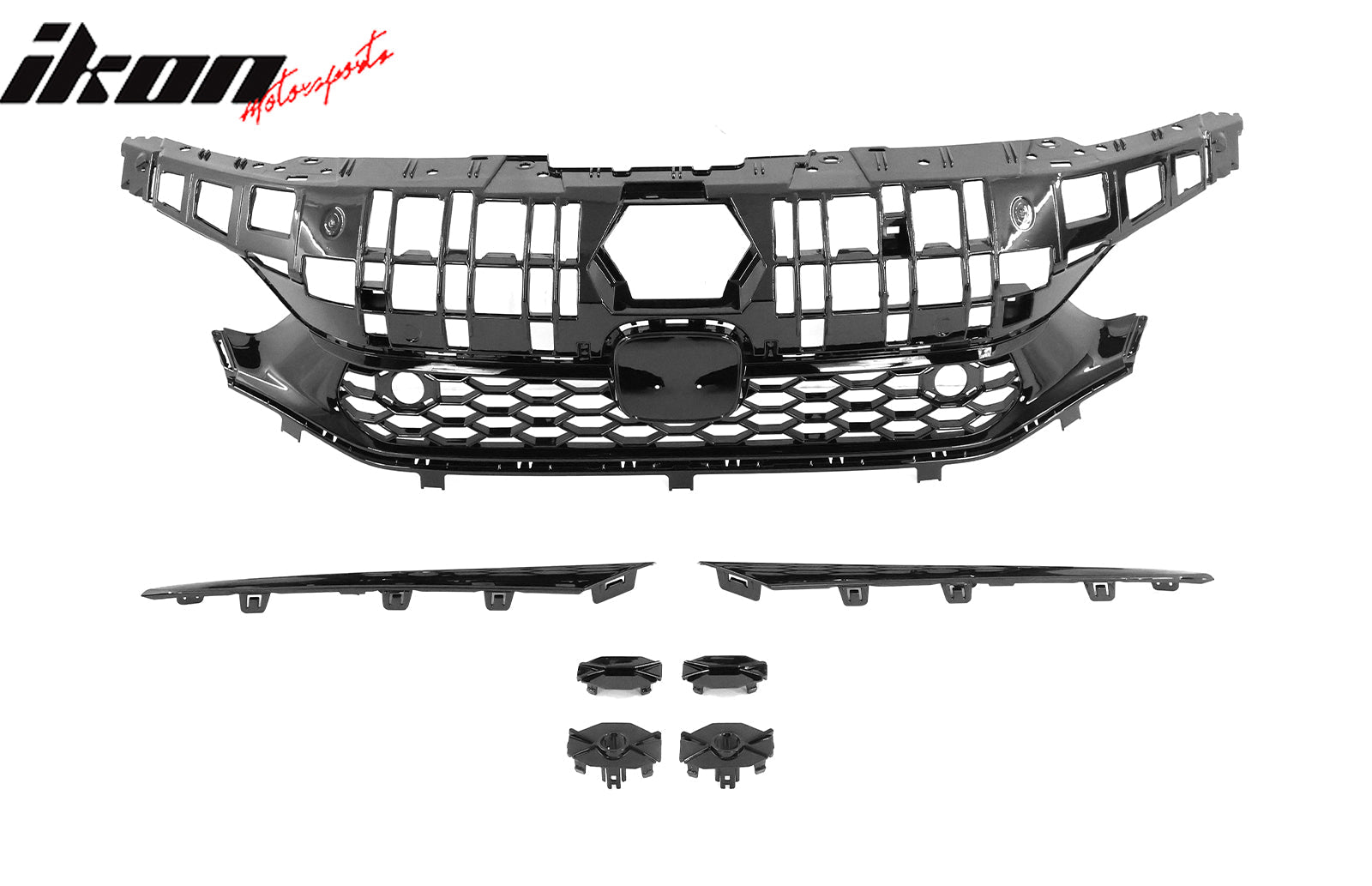 2022-2024 Honda Civic Sedan Type R Gloss Black Front Bumper Grille ABS