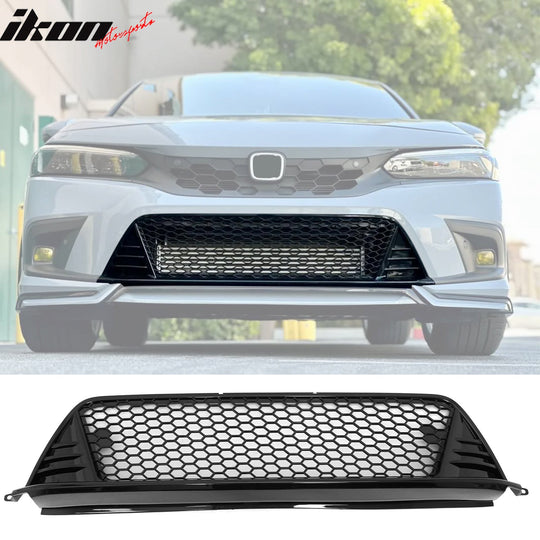 2022-2024 Honda Civic Gloss Black Type R Front Bumper Lower Grille PP