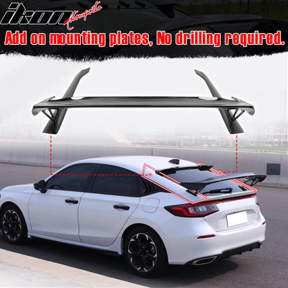 2022-2026 Honda Civic Type R Gloss Trunk Spoiler Mounting Plate ABS