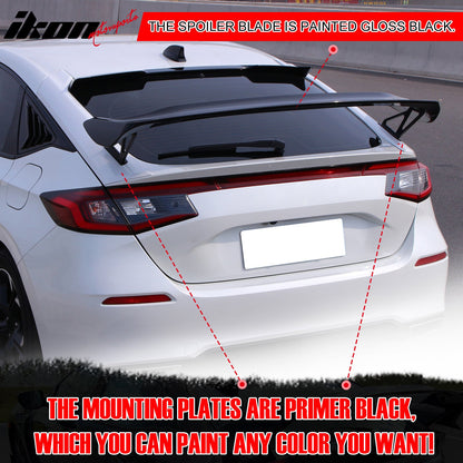 2022-2026 Honda Civic Type R Gloss Trunk Spoiler Mounting Plate ABS