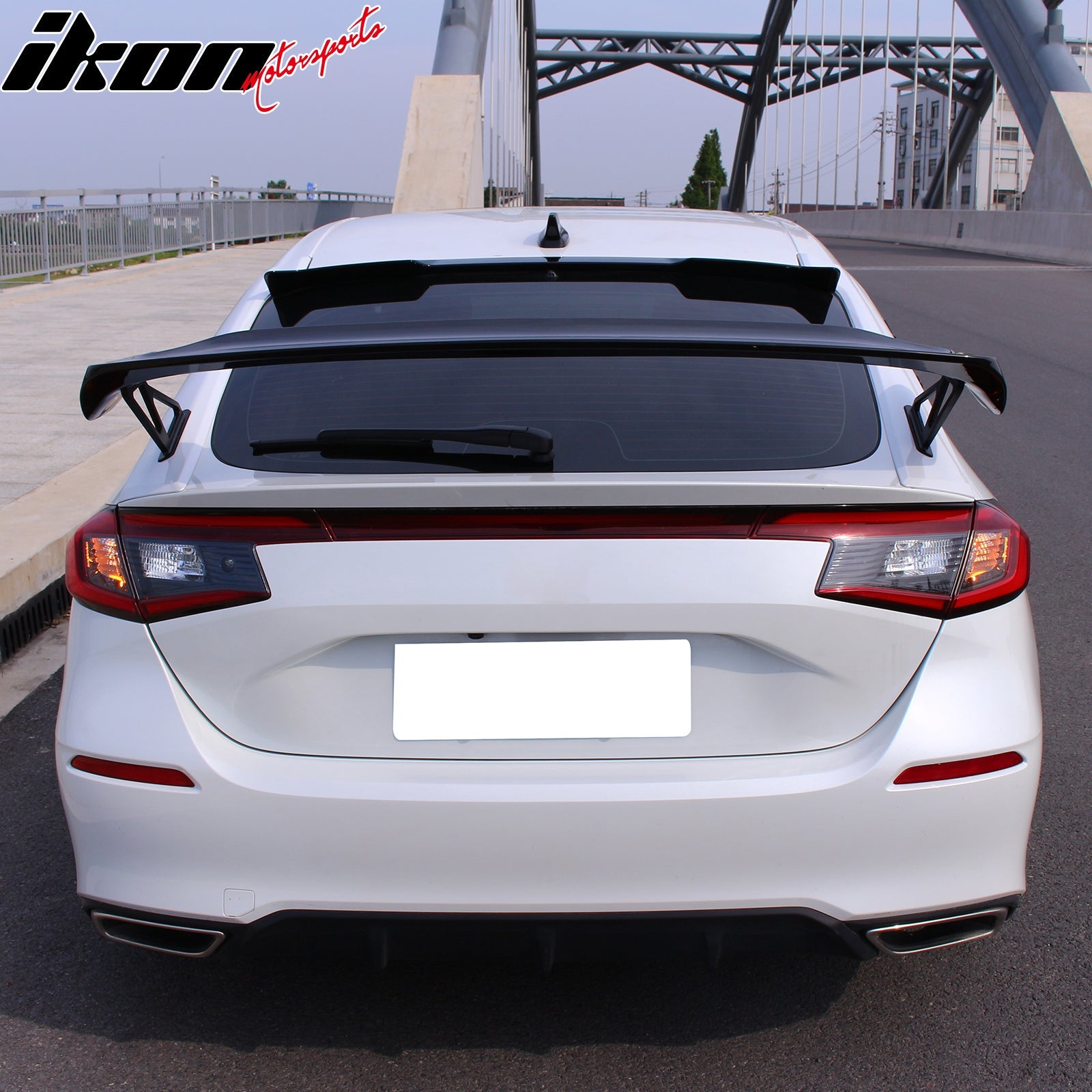 2022-2026 Honda Civic Type R Gloss Trunk Spoiler Mounting Plate ABS