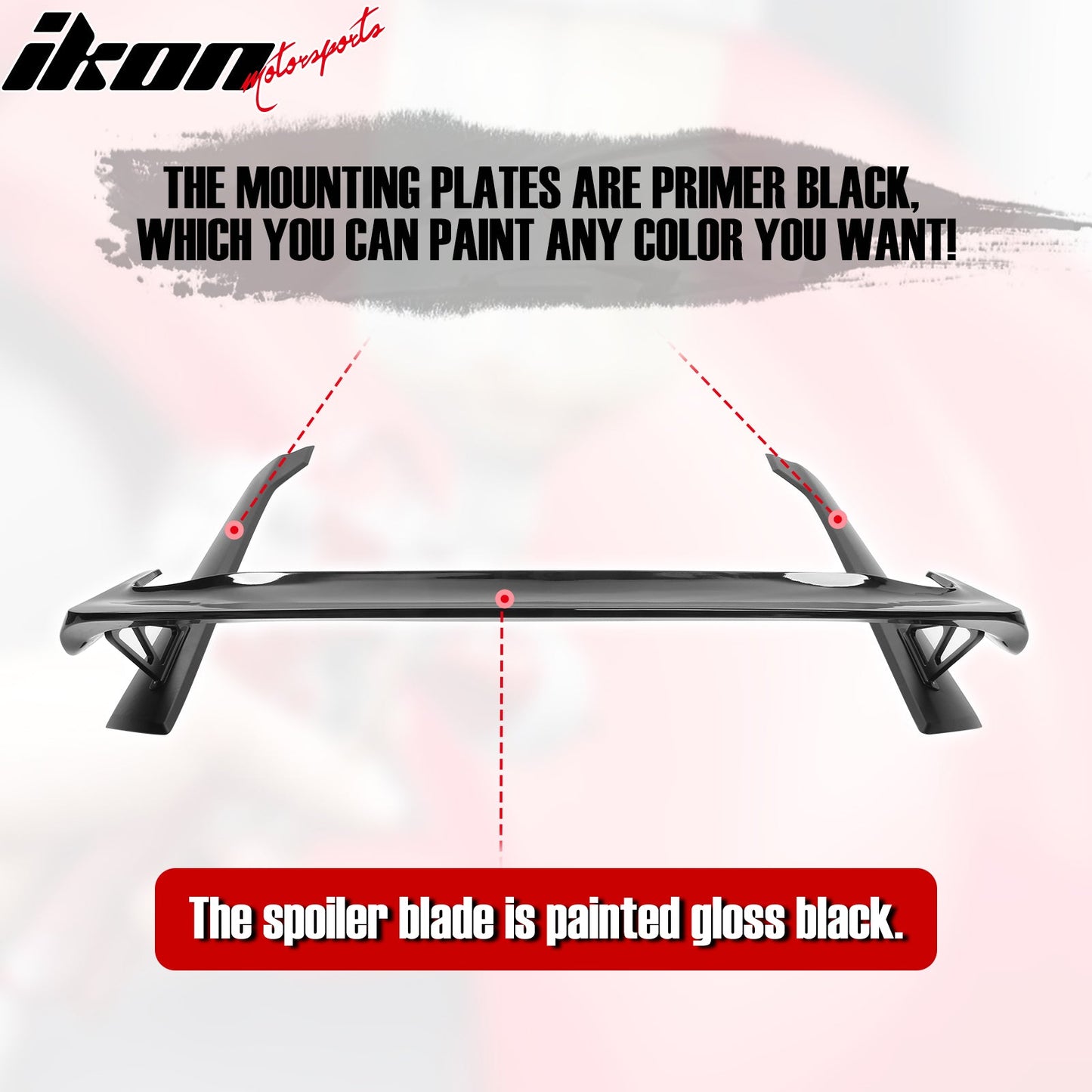 2022-2026 Honda Civic Type R Gloss Trunk Spoiler Mounting Plate ABS