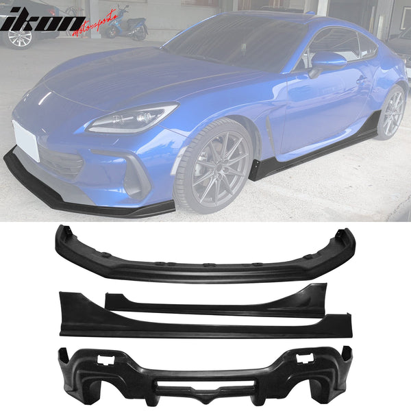 2022-2025 Subaru BRZ / GR86 PU Front Bumper Lip+ Rear Diffuser+ Side Skirts