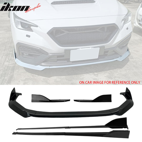 2022-2025 Subaru WRX D Gloss Black Front Rear Bumper Lip Corner Aprons