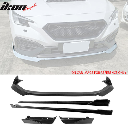 2022-2025 Subaru WRX D Matte Black Front Rear Bumper Lip Corner Aprons
