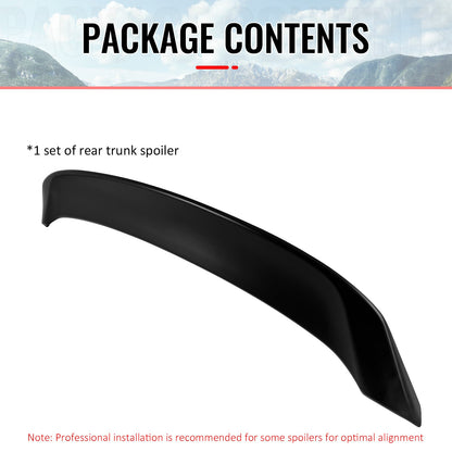 2022-2025 Subaru WRX VB 5th DTO Style Primer Black Trunk Spoiler ABS