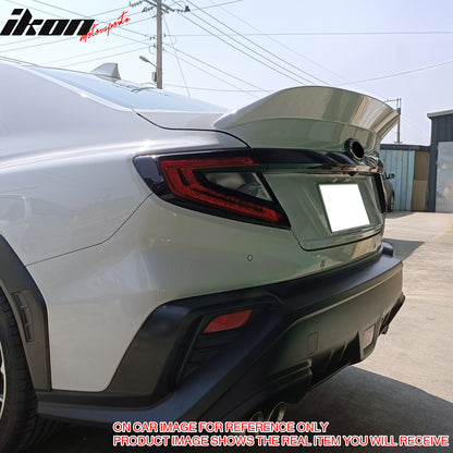 2022-2025 Subaru WRX VB 5th DTO Style Primer Black Trunk Spoiler ABS