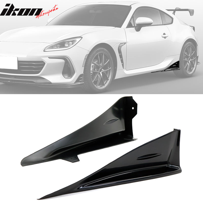2022-2025 Subaru BRZ STI Style Red Front Lip Cover Side Strake ABS