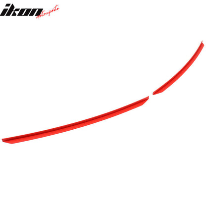 2022-2025 Subaru BRZ STI Style Black Front Lip Red EPDM Lip Cover ABS