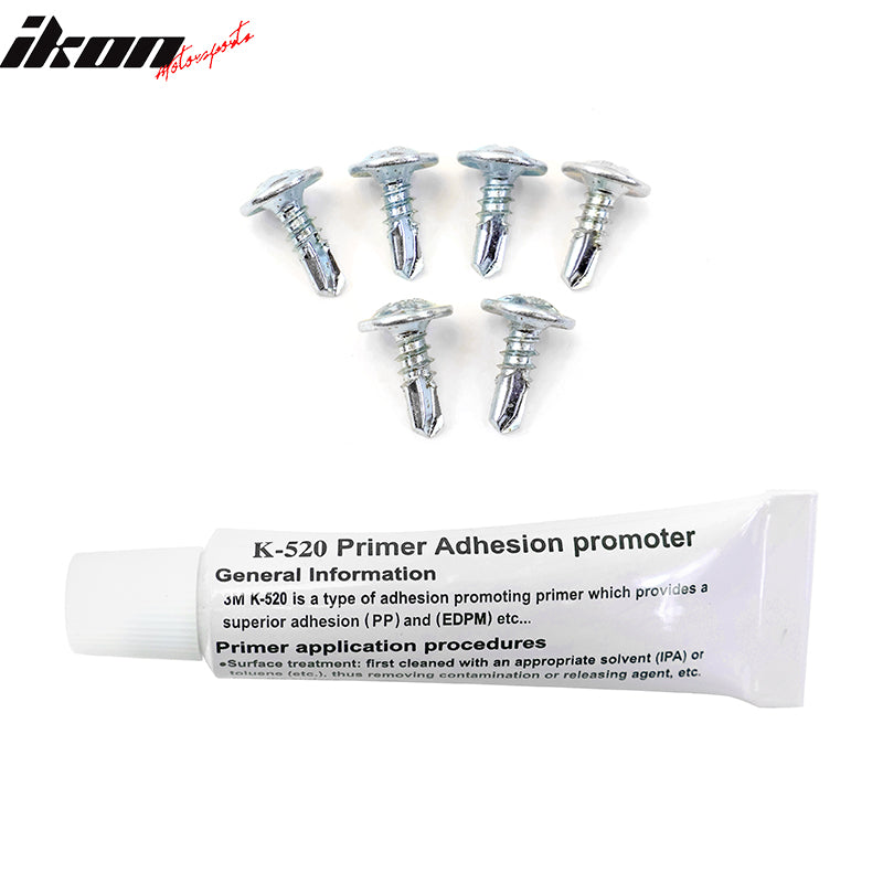 2022-2025 Subaru BRZ STI Style Black Front Lip Red EPDM Lip Cover ABS