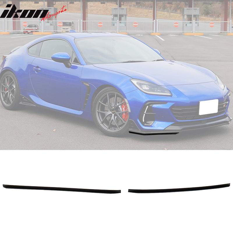 2022-2025 Subaru BRZ STI Style Black ABS Front Lip Cover Rear Apron