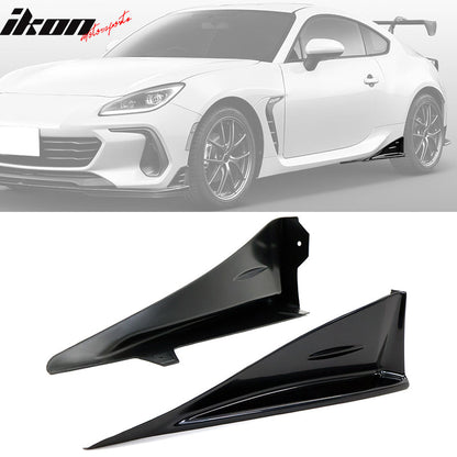 2022-2025 Subaru BRZ STI Style Black ABS Front Lip Cover Rear Apron