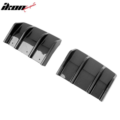 2022-2026 Subaru BRZ&Toyota GR86 JDM Carbon Fiber Print Black Rear Diffuser