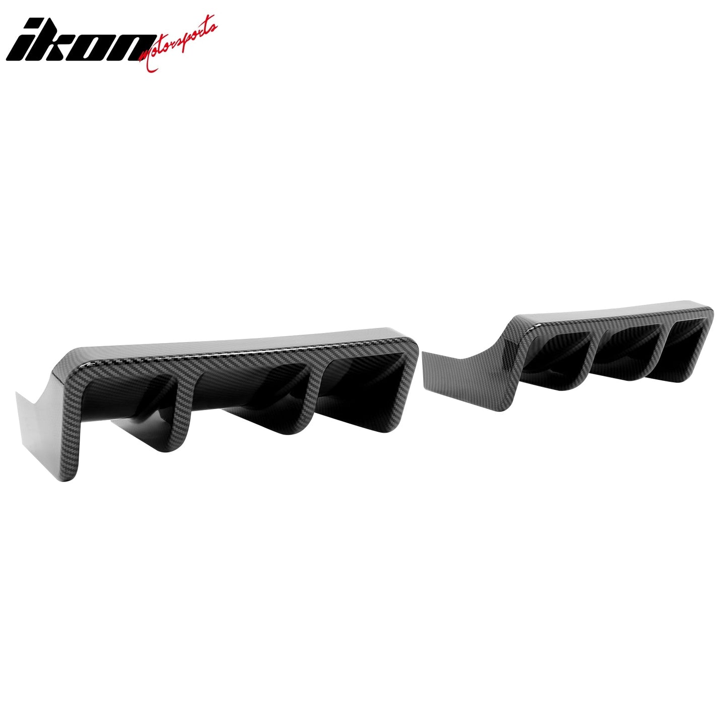 2022-2026 Subaru BRZ&Toyota GR86 JDM Carbon Fiber Print Black Rear Diffuser