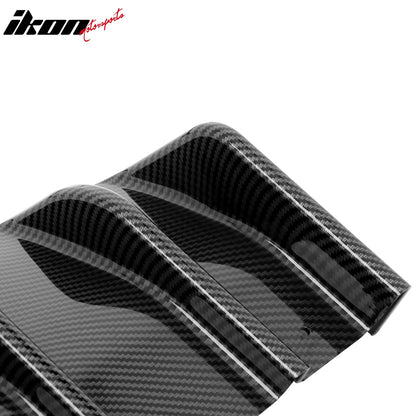 2022-2026 Subaru BRZ&Toyota GR86 JDM Carbon Fiber Print Black Rear Diffuser