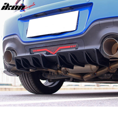 2022-2026 Subaru BRZ & Toyota GR86 JDM Style Gloss Black Rear Diffuser