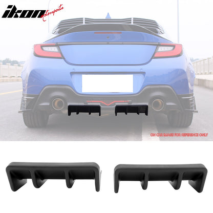 2022-2026 Subaru BRZ & Toyota GR86 JDM Style Matte Black Rear Diffuser