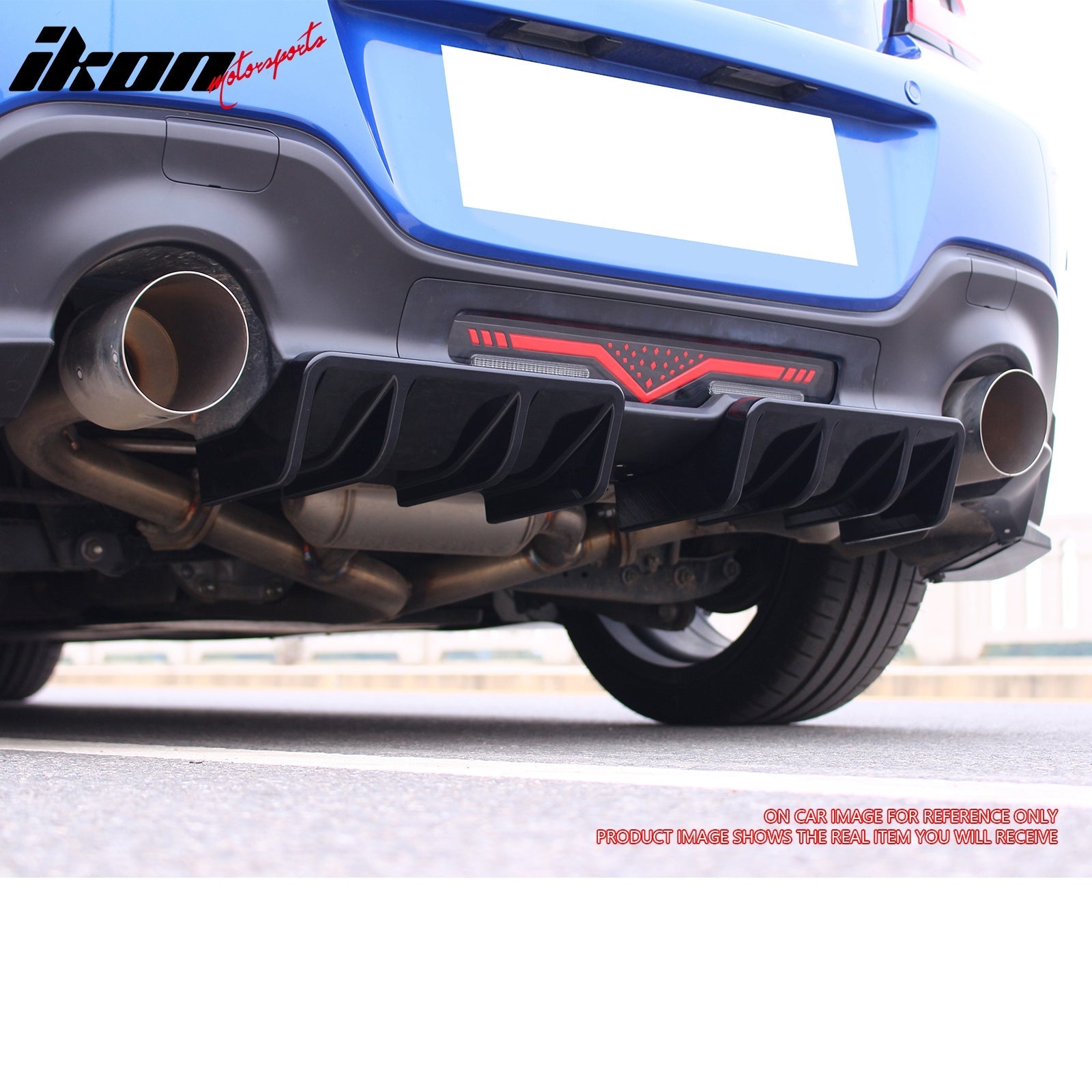 2022-2026 Subaru BRZ & Toyota GR86 JDM Style Matte Black Rear Diffuser
