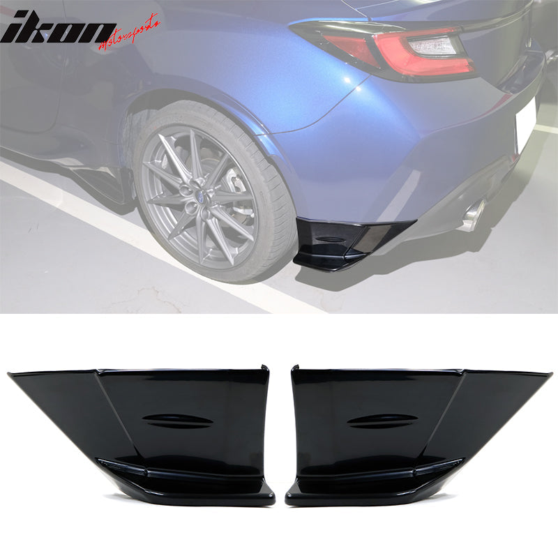 2022-2026 Subaru BRZ Toyota GR86 STI Rear Bumper Lip Side Apron ABS