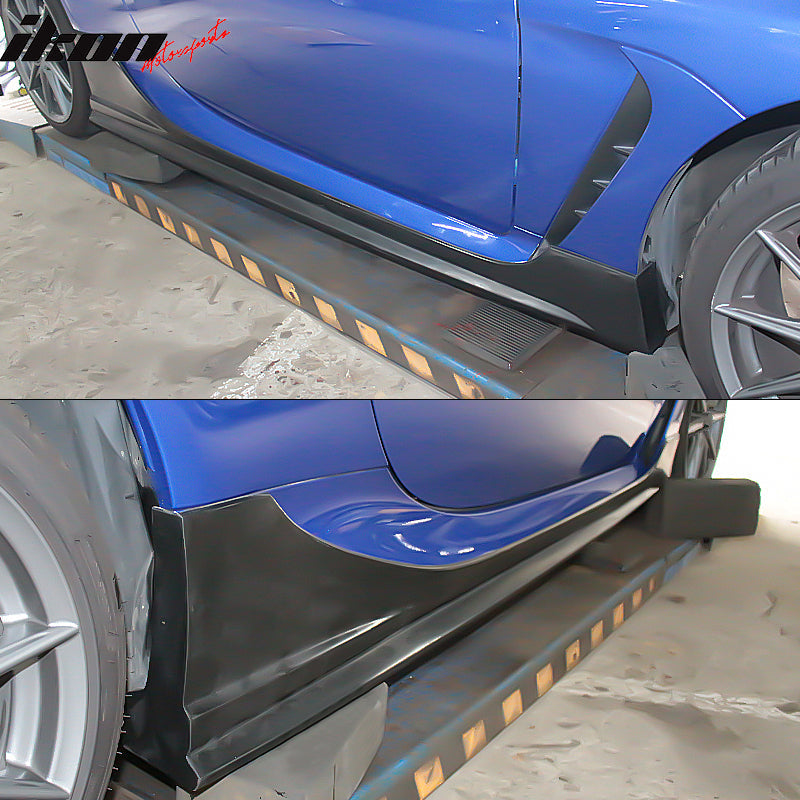 2022-2026 Subaru BRZ Toyota GR86 2 Door IKON Side Skirt Extensions PU