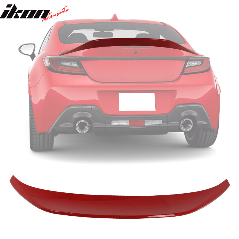 2022-2026 Subaru BRZ GR86 #DCK Red IKON Roof + TRD Trunk Spoiler ABS