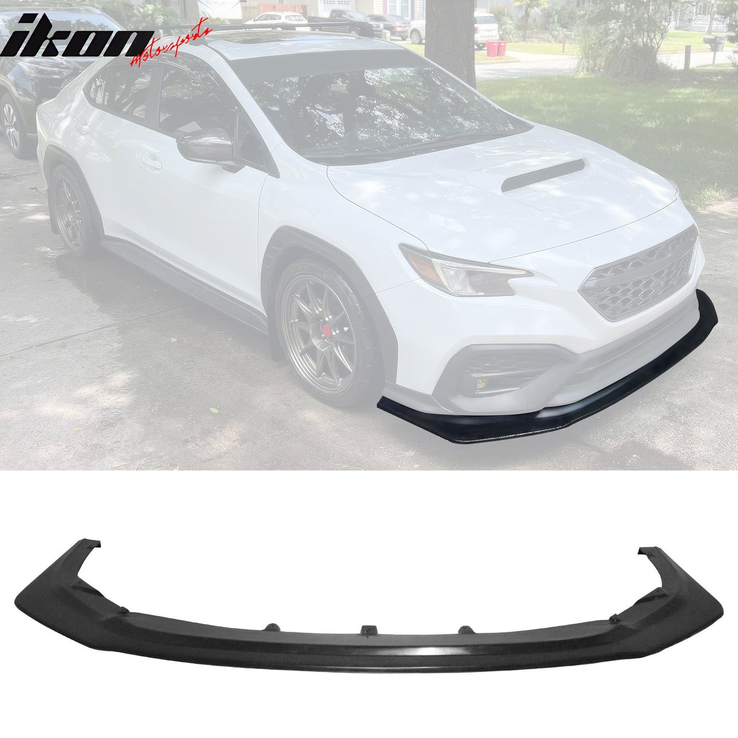 2022-2025 Subaru WRX IK6 Style Unpainted Front Bumper Lip Spoiler PU