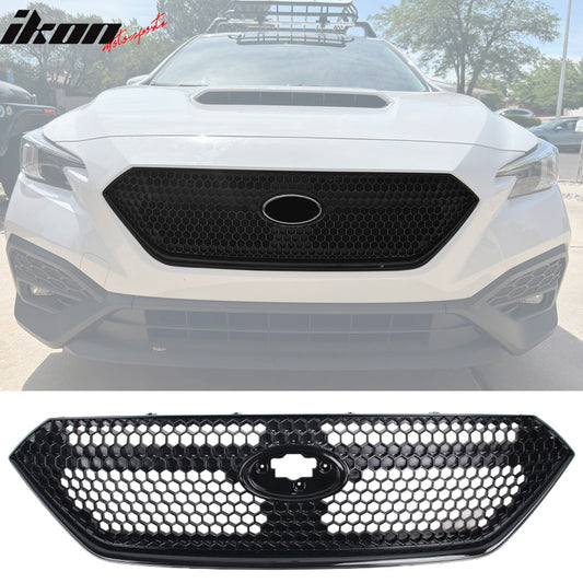 2022-2025 Subaru WRX Gloss Black Honeycomb Front Bumper Grille ABS