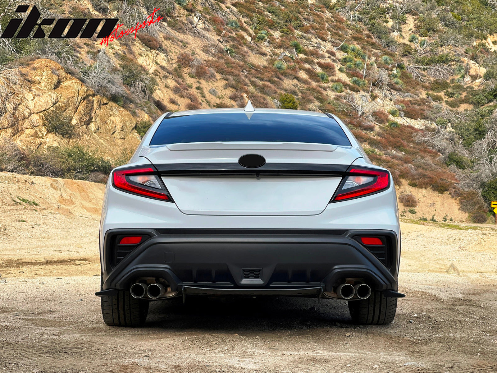 2022-2025 Subaru WRX Unpainted Black STI Style Rear Spats Splitters PP