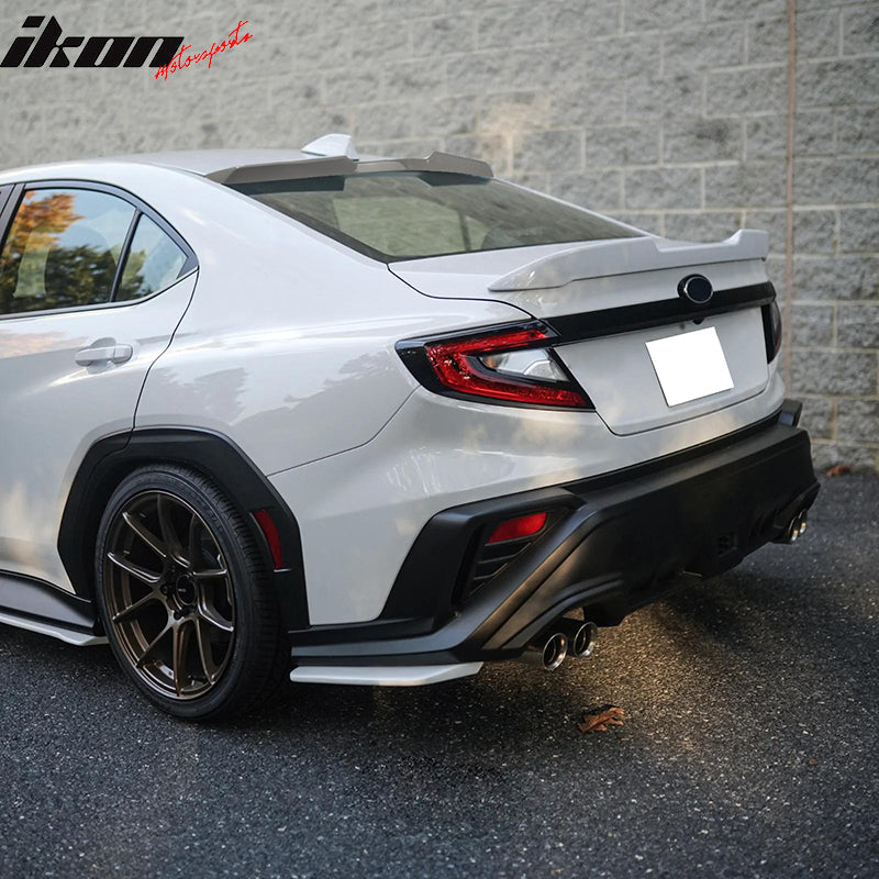 2022-2025 Subaru WRX V Style ABS Rear Roof Spoiler Painted M6Y White