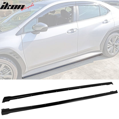 2022-2025 Subaru WRX Unpainted Side Skirts Extension Rocker Panel Pair