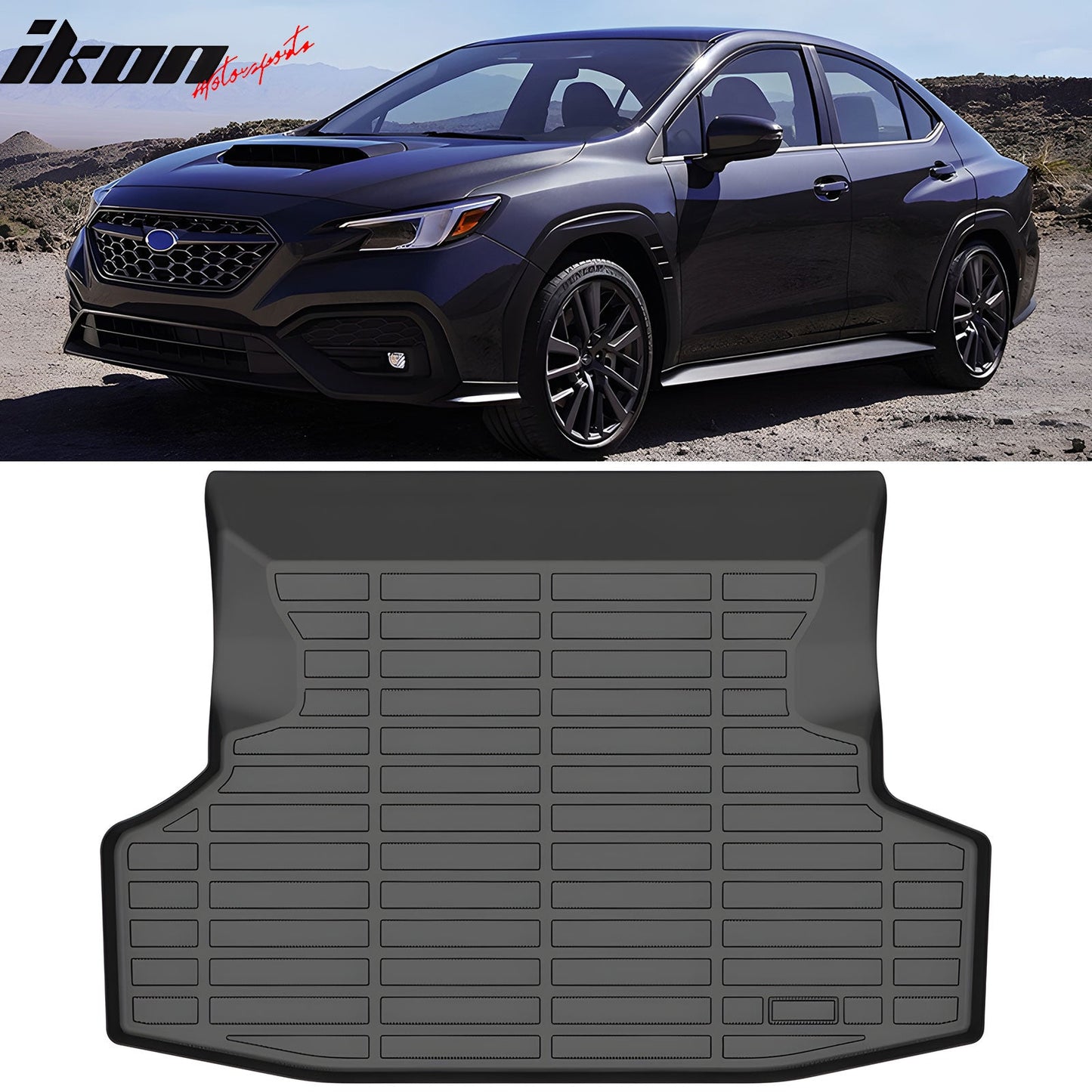 2022-2025 Subaru WRX All Weather 3D Rear Trunk Mat Cargo Liner Pad TPE
