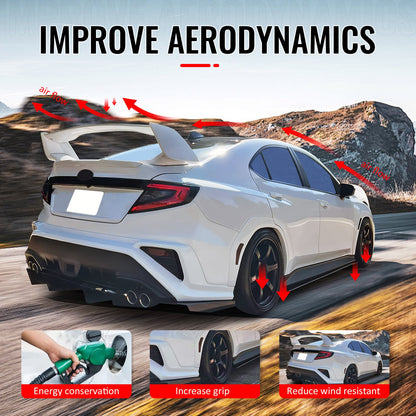 2022-2025 Subaru WRX VB Sedan STI Style Unpainted 5PCS Trunk Spoiler