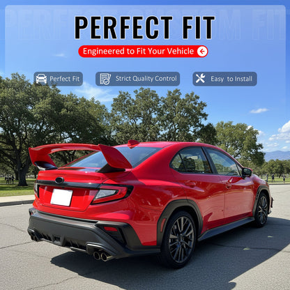 2022-2025 Subaru WRX VB STI Style Painted #DCK Red 5PCS Trunk Spoiler
