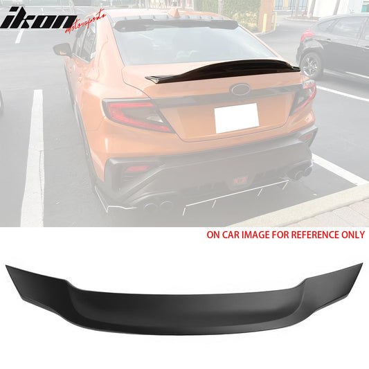 2022-2025 Subaru WRX R Style Matte Black Rear Trunk Spoiler ABS
