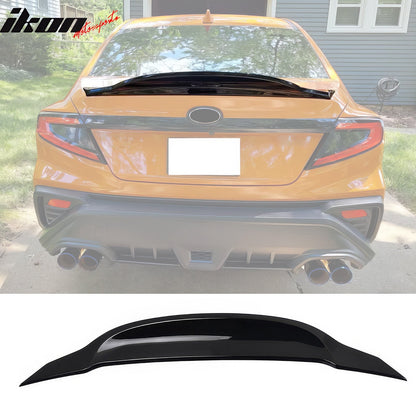 2022-2025 Subaru WRX R Style Gloss Black Rear Trunk Spoiler ABS
