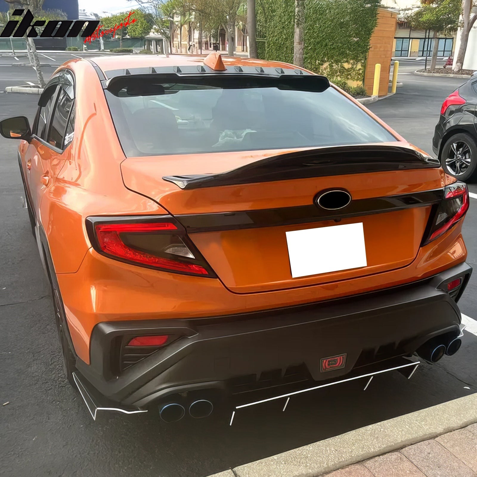 2022-2025 Subaru WRX R Style Gloss Black Rear Trunk Spoiler ABS