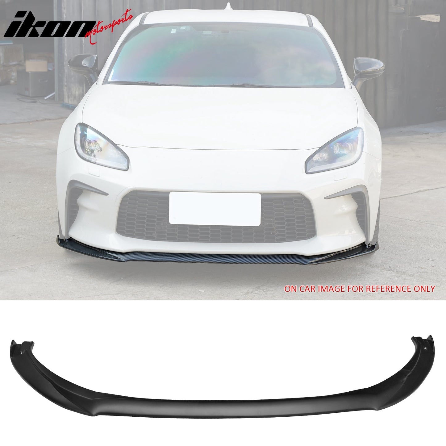 2022-2026 Toyota GR86 IKON V7 Style Front Bumper Lip Matte Black ABS