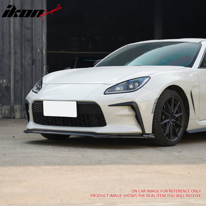 2022-2026 Toyota GR86 IKON V7 Style Front Bumper Lip Matte Black ABS