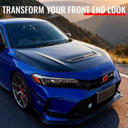 2022-2026 Honda Civic Type R Style Front Hood Vented Bonnet Iron