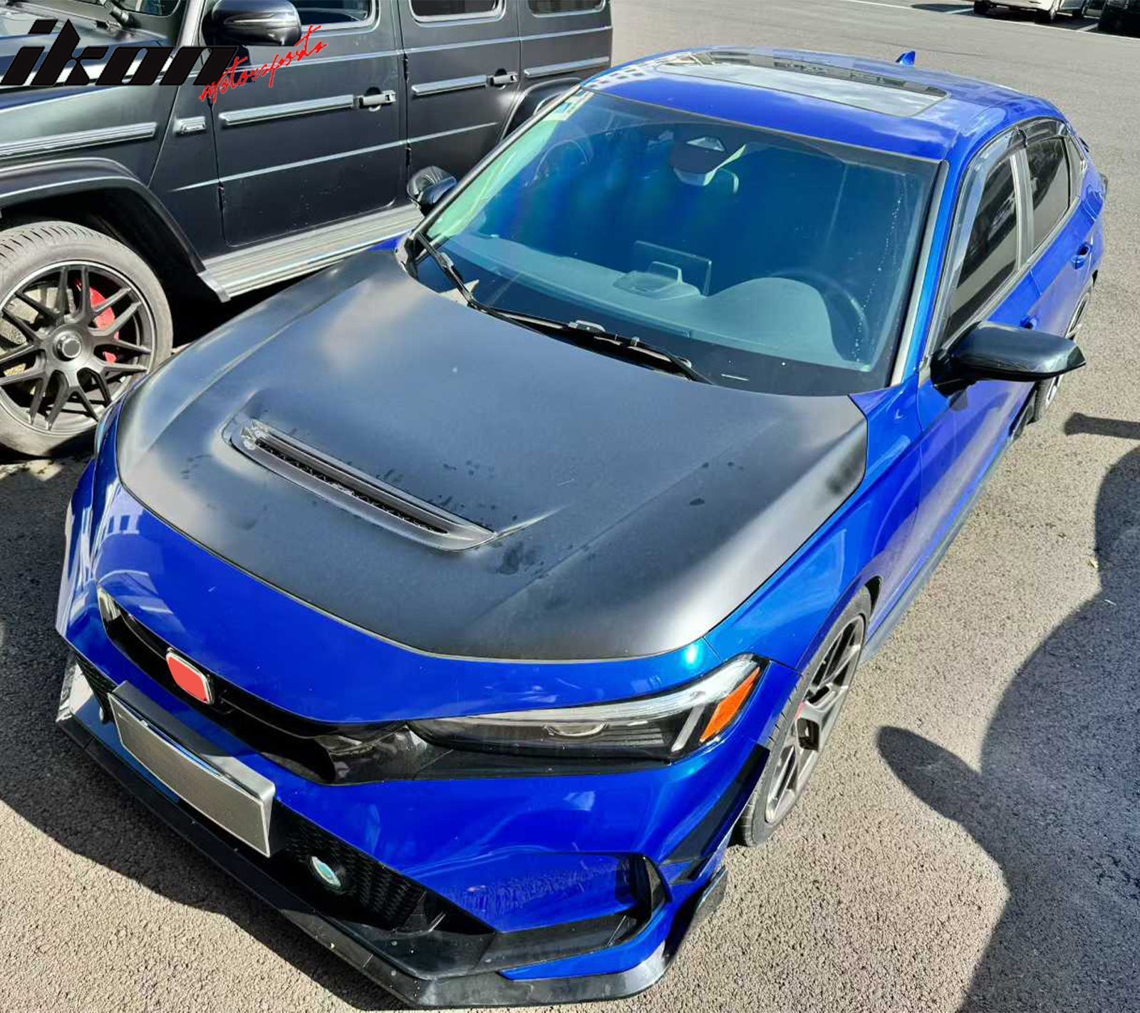 2022-2026 Honda Civic Type R Style Front Hood Vented Bonnet Iron