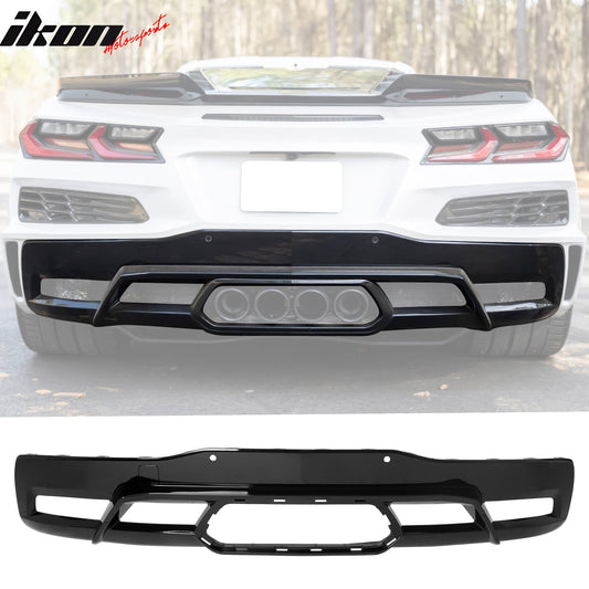 2023-2025 Chevy Corvette C8 Z06 ZR1 Pearl Black Rear Diffuser Lip PP