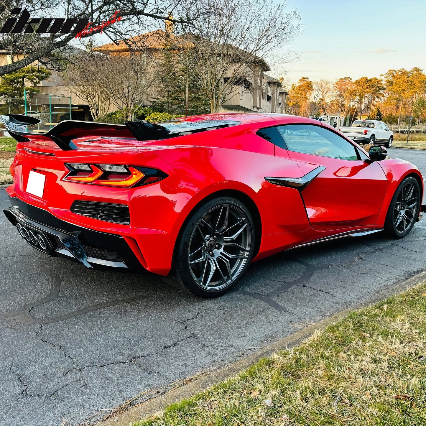 2023-2025 Chevy Corvette C8 Z06 ZR1 Pearl Black Rear Diffuser Lip PP
